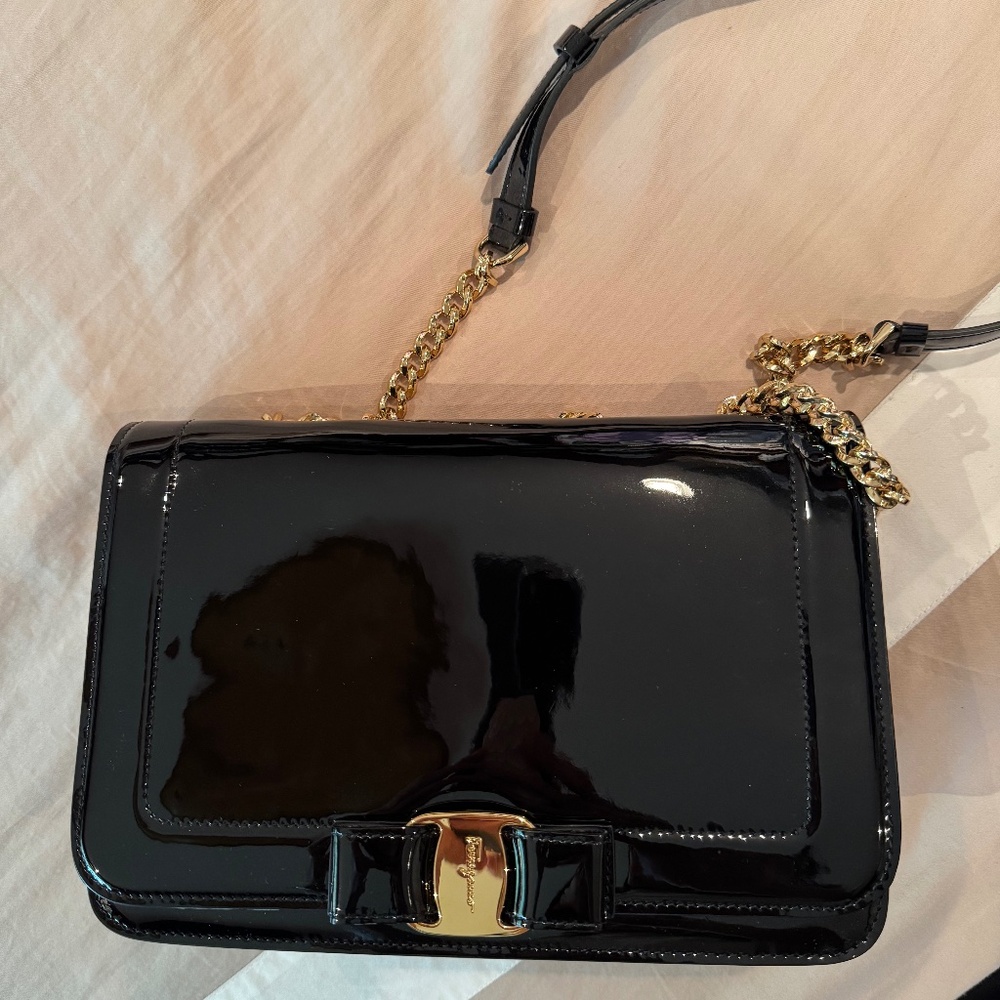 Ferragamo patent leather bag